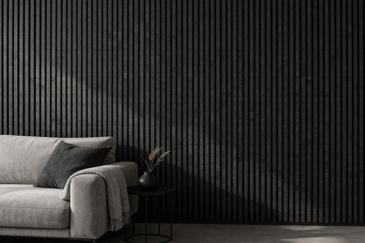 Black slat