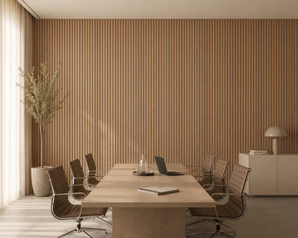 meeting room slat wall