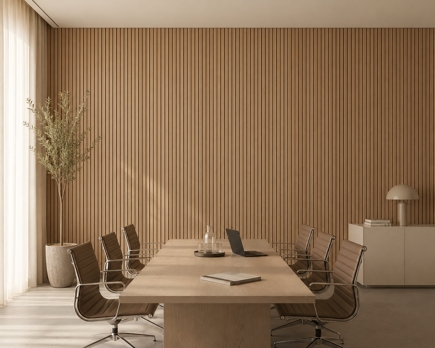 meeting room slat wall